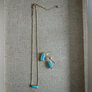 Kendra Scott for Target Gold and Turquoise Jewelry Set